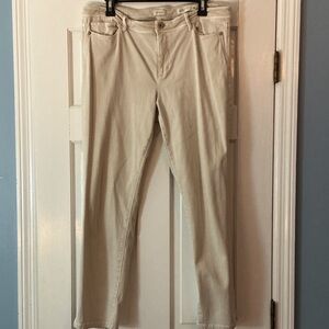 J Jill Denim Off White Slim Ankle Authentic Fit Jeans